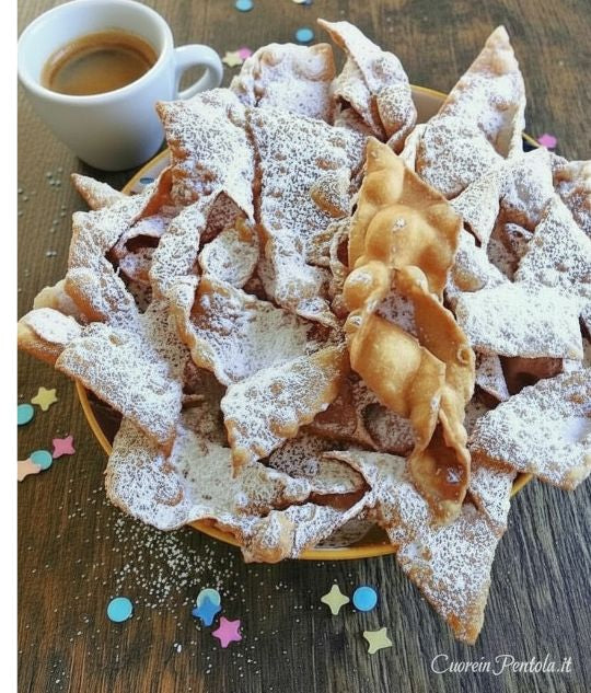 Homemade Italian Specialities Biscuit Called Chiacchiere 450 gr