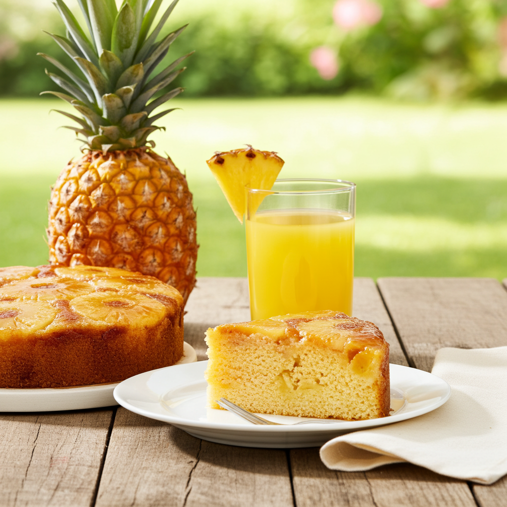 Vegan Upside Down Pineapple cake Baked to order