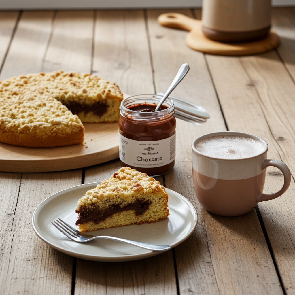 Sbriciolata Cake with Chocolate Spread