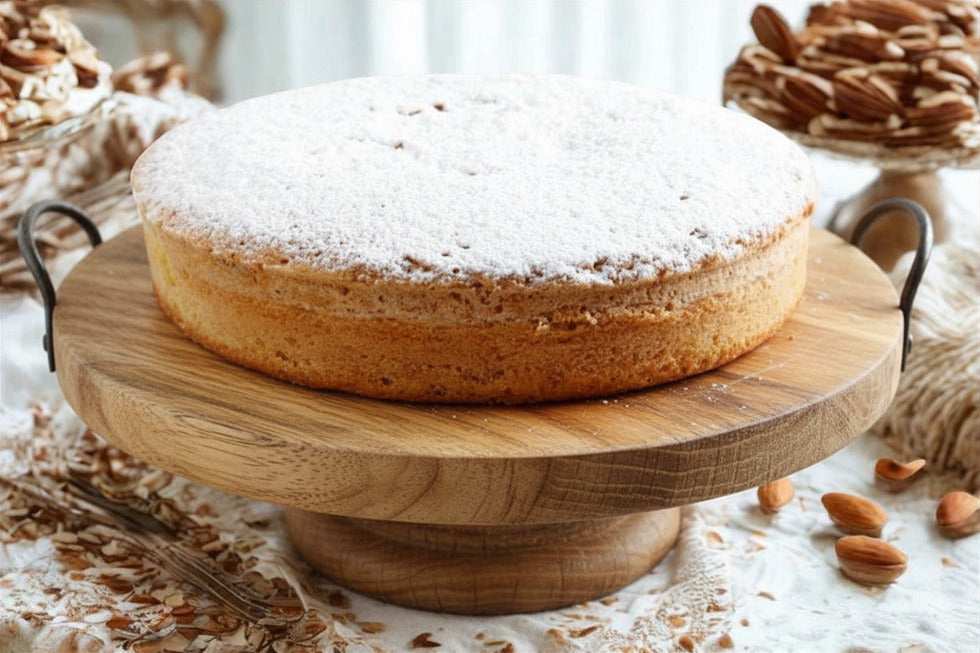 Gluten free almond cake .