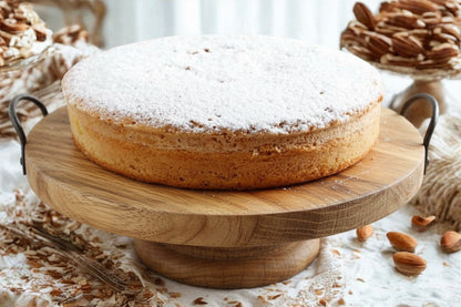 Gluten free almond cake .
